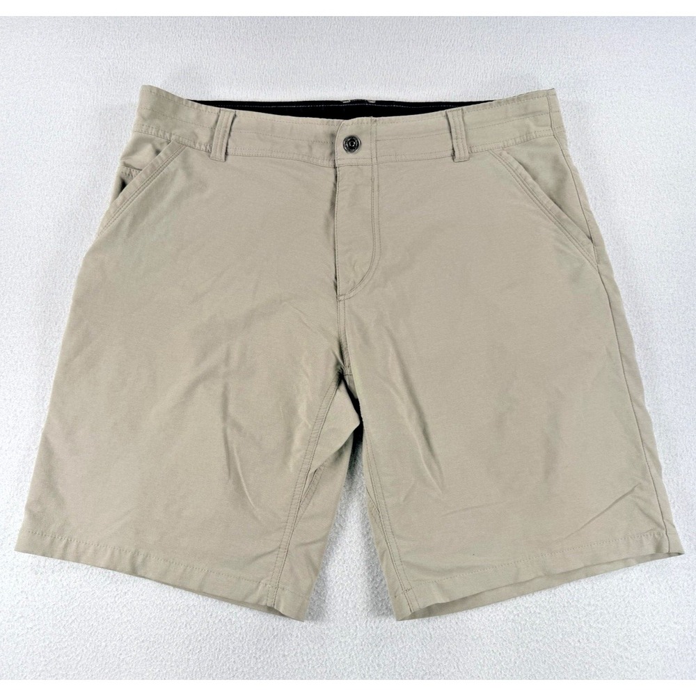 Kuhl Mens Shorts Size 38 Tan Nylon Hiking 10" Inseam Gorpcore